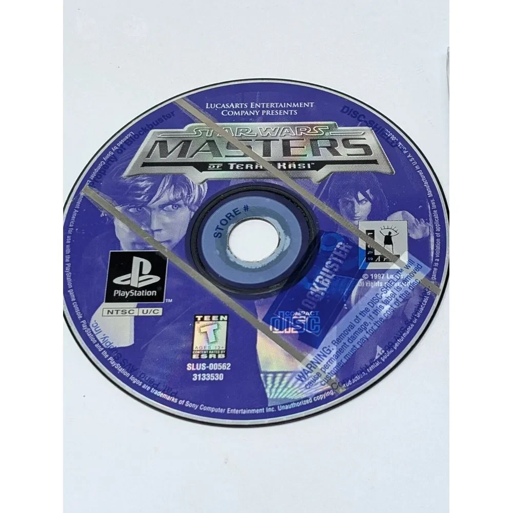 Star Wars Masters of Teras Kasi PlayStation 1 PS1 Fighting Game Disc &‎ Art ONLY